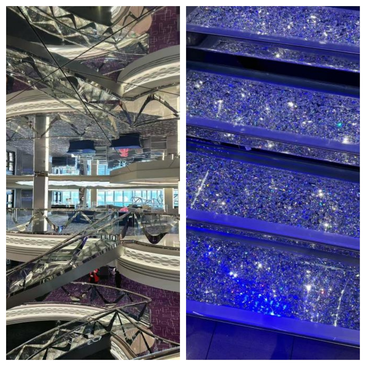 地中海荣耀号水晶楼梯